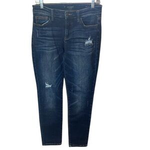 Judy Blue Dark Wash Slim Fit Jeans with some distressing size 7/28